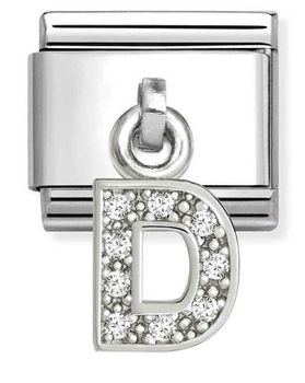 Nomination Charms Wisząca Literka D z Cyrkoniami 33181804  Oryginalny Charms do Bransoletki.jpg